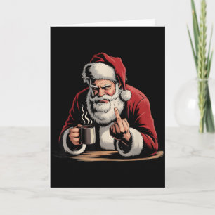 Weihnachten Santa Mittelfinger Sarkastisch Xmas Lu Karte