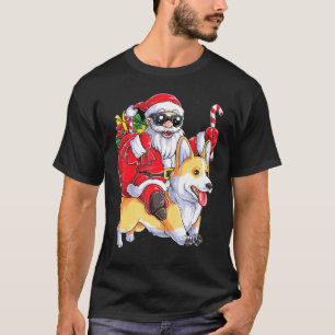 WEIHNACHTEN    SANTA REITET AUF EINEM CORGI  ZUCKE T-Shirt
