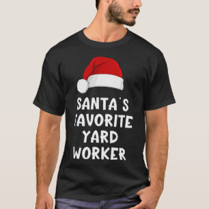 Weihnachten Santas Lieblingsgartenarbeiter Lustige T-Shirt