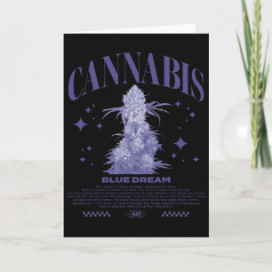 Weihnachten Sativa-Hybrid-Sorte Blue Dream  Karte