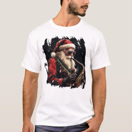 Weihnachten Saxophon Xmas Geschenkidee T-Shirt