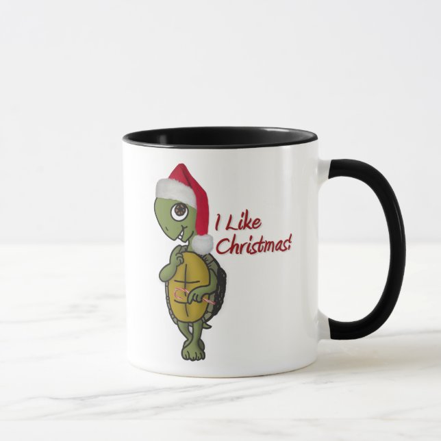 Weihnachten-Schildkröte Tasse (Rechts)