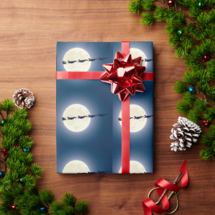 Weihnachten, Schlitten und F-16-Jets Militärweihna Geschenkpapier