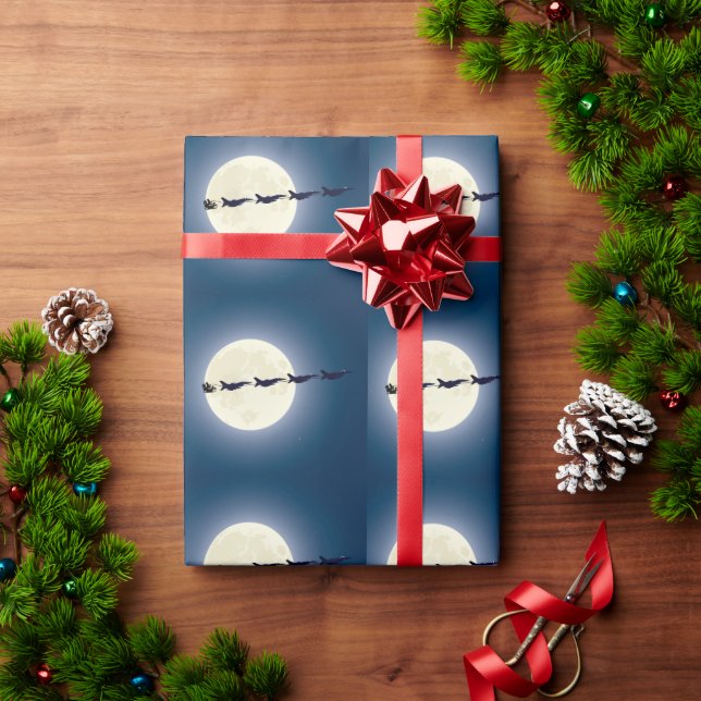 Weihnachten, Schlitten und F-16-Jets Militärweihna Geschenkpapier (Feiertagsgeschenk)