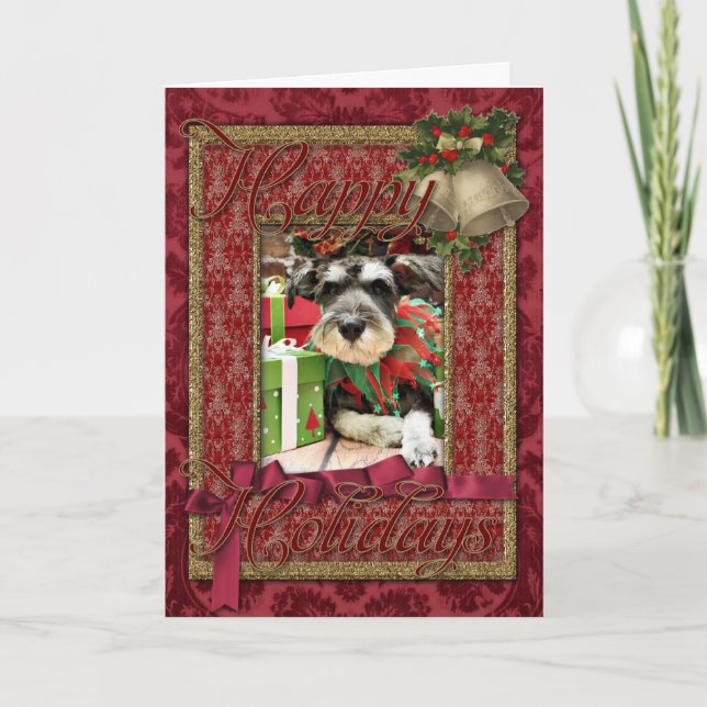 Weihnachten - Schnauzer - Joey (Vorderseite)