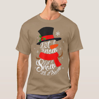 Weihnachten, Schnee, Schneemann, Winterschneemann T-Shirt