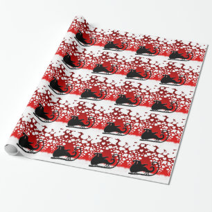 Weihnachten Schneeflocken Winterfriedferienziel Geschenkpapier