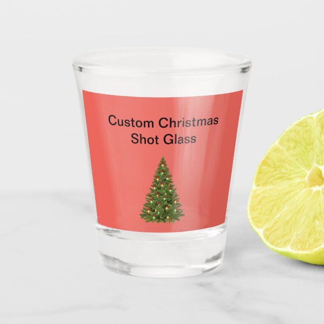 Weihnachten, Schuhglas Schnapsglas (Vorderseite)