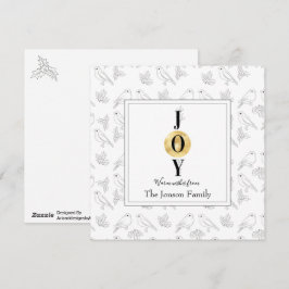 Weihnachten Schwarz-weiße Goldflorschstein-Typogra