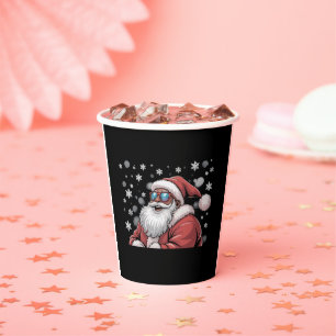 Weihnachten Schwarzer Afroamerikanischer Santa Xma Pappbecher