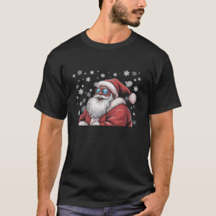 Weihnachten Schwarzer Afroamerikanischer Santa Xma T-Shirt