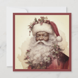 Weihnachten Schwarzer Weihnachtsmann - Rokoko Rot 