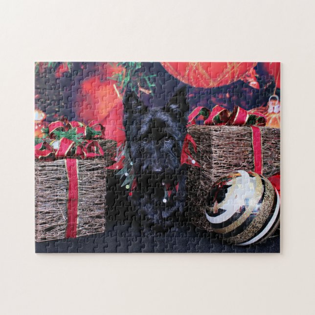 Weihnachten - Scottie - Paisley (Horizontal)
