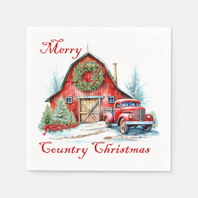 Weihnachten Serviette (Vorderseite)
