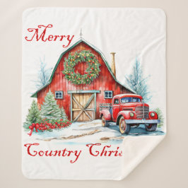 Weihnachten Sherpadecke