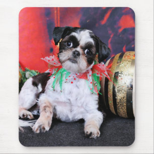 Weihnachten - Shih Tzu - Chin Ching Mousepad