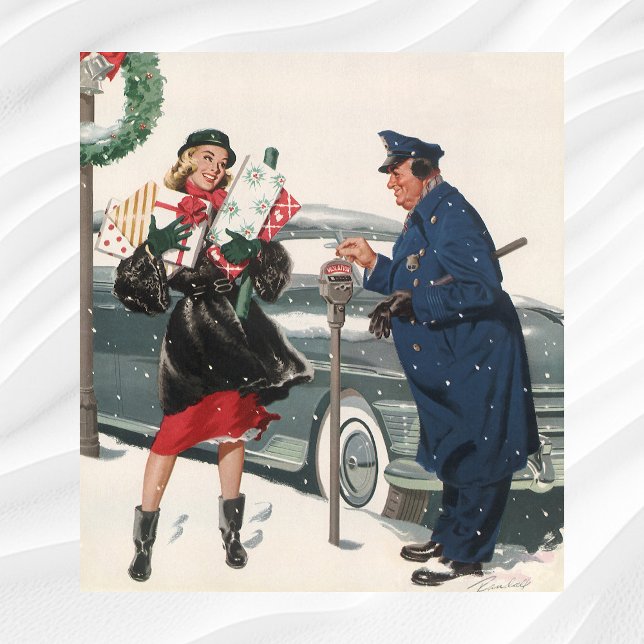 Weihnachten, Shopping präsentiert Polizisten Poster (Von Creator hochgeladen)