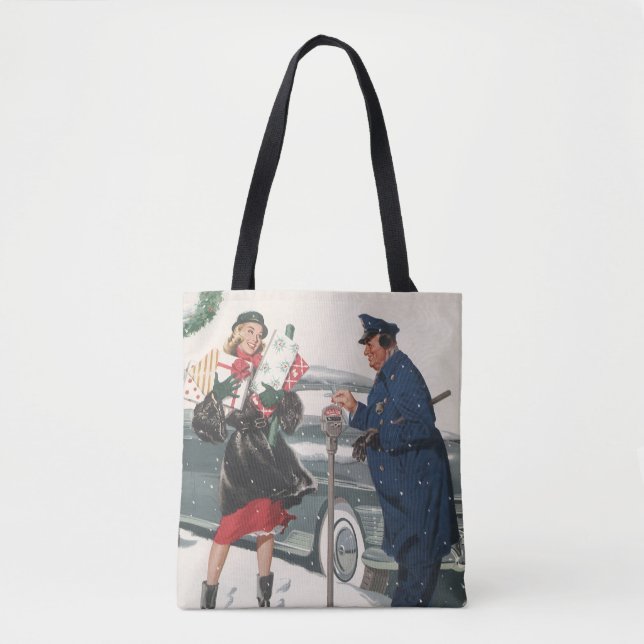 Weihnachten, Shopping präsentiert Polizisten Tasche (Vorderseite)