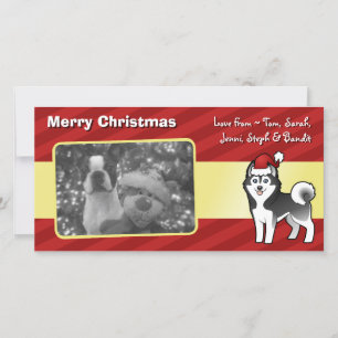 Weihnachten Siberischer Husky / Alaskan Malamute