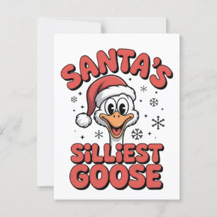 Weihnachten - Silester Gänsehaft 2025-2026 Postkarte