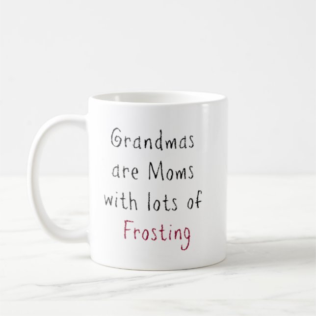 Weihnachten sind Mamas mit viel Zuckerguss Kaffeetasse (Links)