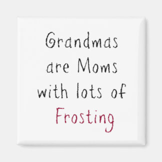 "Weihnachten sind Mamas mit viel Zuckerguss" Magnet