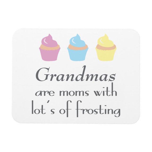 Weihnachten sind Mamas mit viel Zuckerguss Magnet (Horizontal)