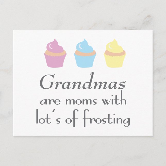 Weihnachten sind Mamas mit viel Zuckerguss Postkarte (Vorderseite)