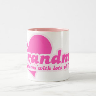 Weihnachten sind Mamas mit viel Zuckerguss Zweifarbige Tasse