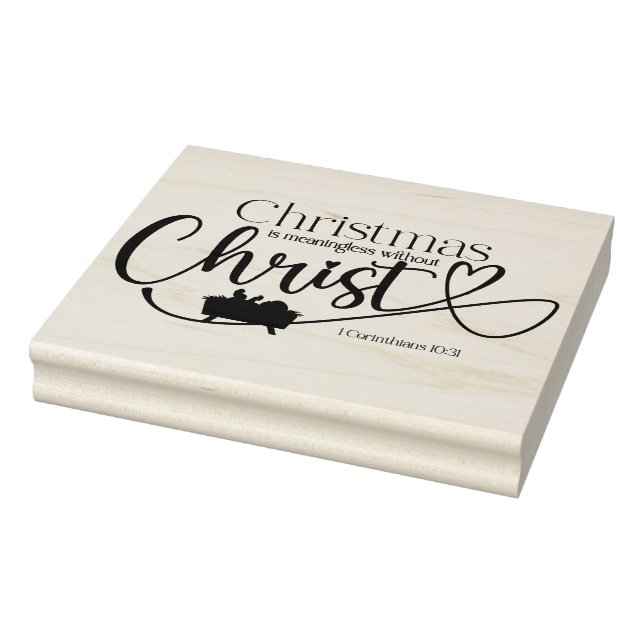 WEIHNACHTEN SIND OHNE HOLZ GUMMISTEMPEL (Stempel)