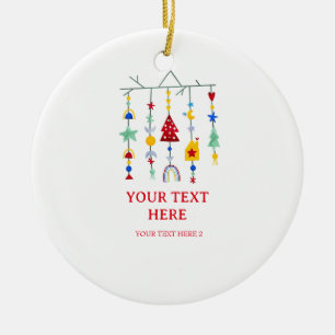 Weihnachten Skandinavien Minimalistisch Einfacher  Keramik Ornament