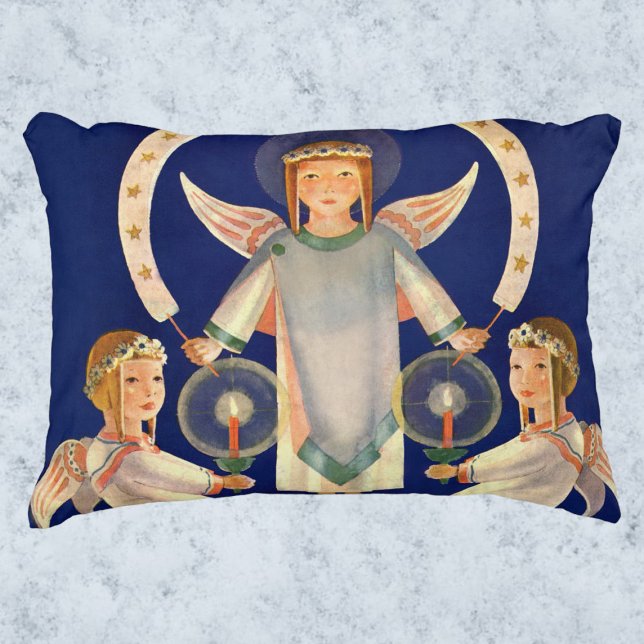 Weihnachten, Skandinavien Santa Lucia Engel Zierkissen (Von Creator hochgeladen)