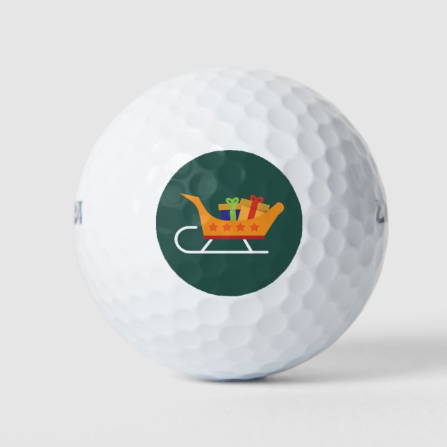 Weihnachten - Sleigh Golf Balls Golfball (Vorderseite)