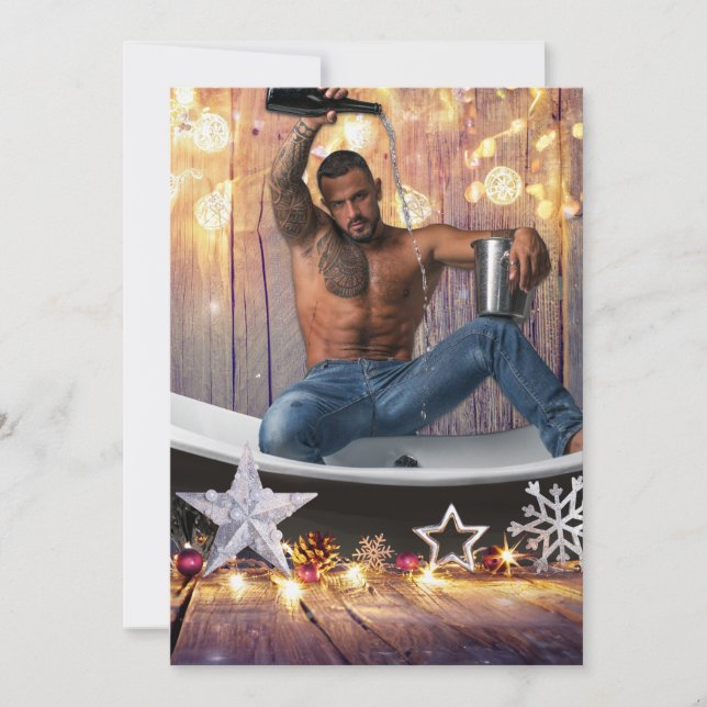 Weihnachten SlipperyJoe Silber goldene Sterne feuc (Vorderseite)