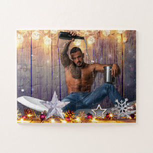Weihnachten SlipperyJoe Silber goldene Sterne feuc