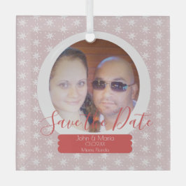 Weihnachten Snowglobe Foto Schneeflocken Ornament Aus Glas