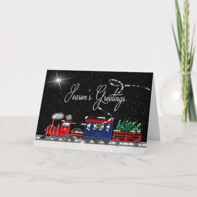 Weihnachten - Snowy Night Train (Vorderseite)