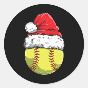 Weihnachten Softll Ll Santa Hut Xmas Mädchen Catch Runder Aufkleber