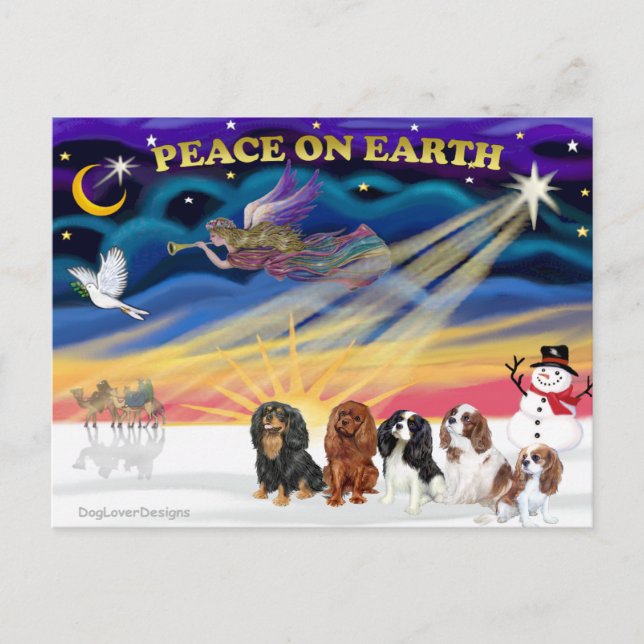 Weihnachten Sonnenaufgang - Cavalier Könige Charle (Vorderseite)