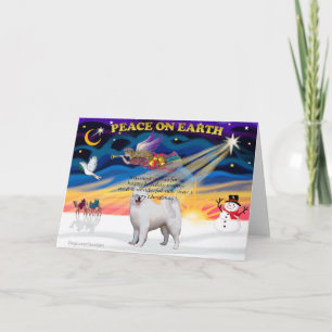 Weihnachten Sonnenaufgang - Samoyed