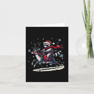 Weihnachten Sorry, dass Santa I war Feral Reccoo Karte