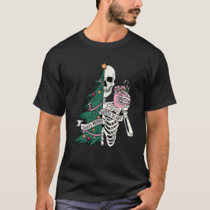 Weihnachten Sorta Merry Sorta Beängstigend Skeleto T-Shirt