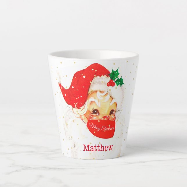 Weihnachten Soziale Distanz Merry Personal Milchtasse (Vorderseite)