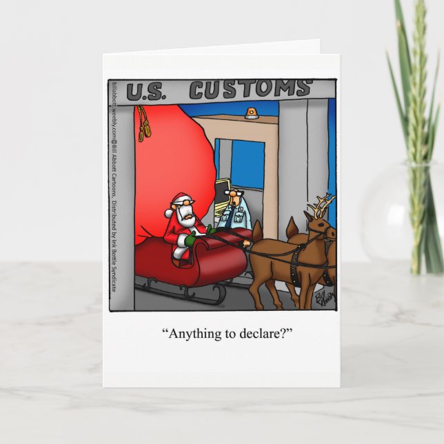 Weihnachten Spaß Grußkarte "Spectickles" (Vorderseite)