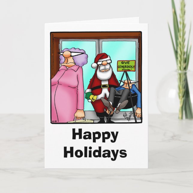 Weihnachten Spaß Grußkarte "Spectickles" (Vorderseite)