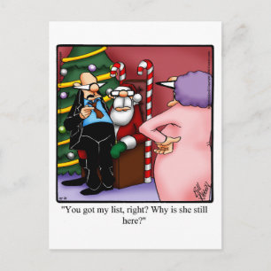 Weihnachten Spaß Postcard Spectickles