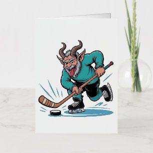 Weihnachten spielt Eishockey Gruseliges Weihnachte