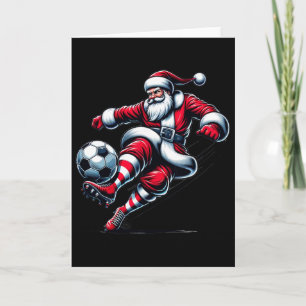 Weihnachten spielt Fußball Weihnachts-Sport Frauen Karte