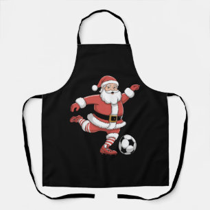 Weihnachten spielt Fußball Weihnachts Sport Schürze