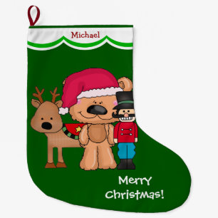 Weihnachten spielt personalisiertes großer weihnachtsstrumpf